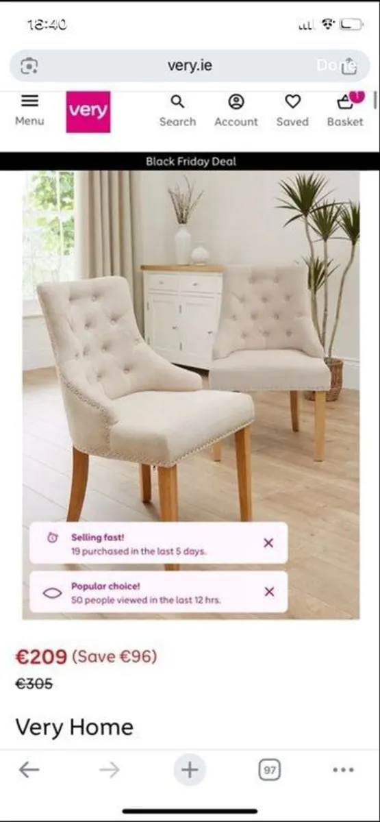 Stylish Dining chairs - Image 1