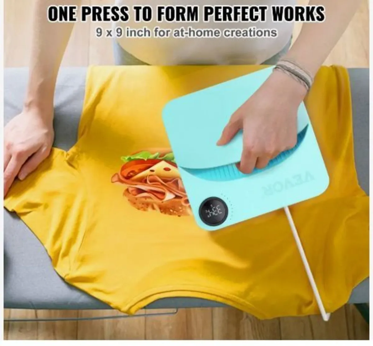 Heat Press 9 x 9 in/22.9 x 22.9 cm - Image 2