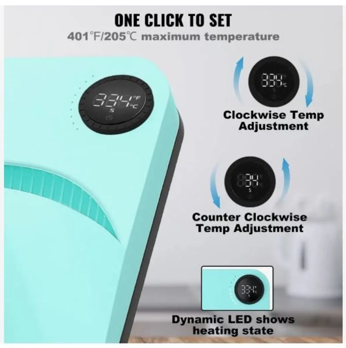 Heat Press 9 x 9 in/22.9 x 22.9 cm - Image 4