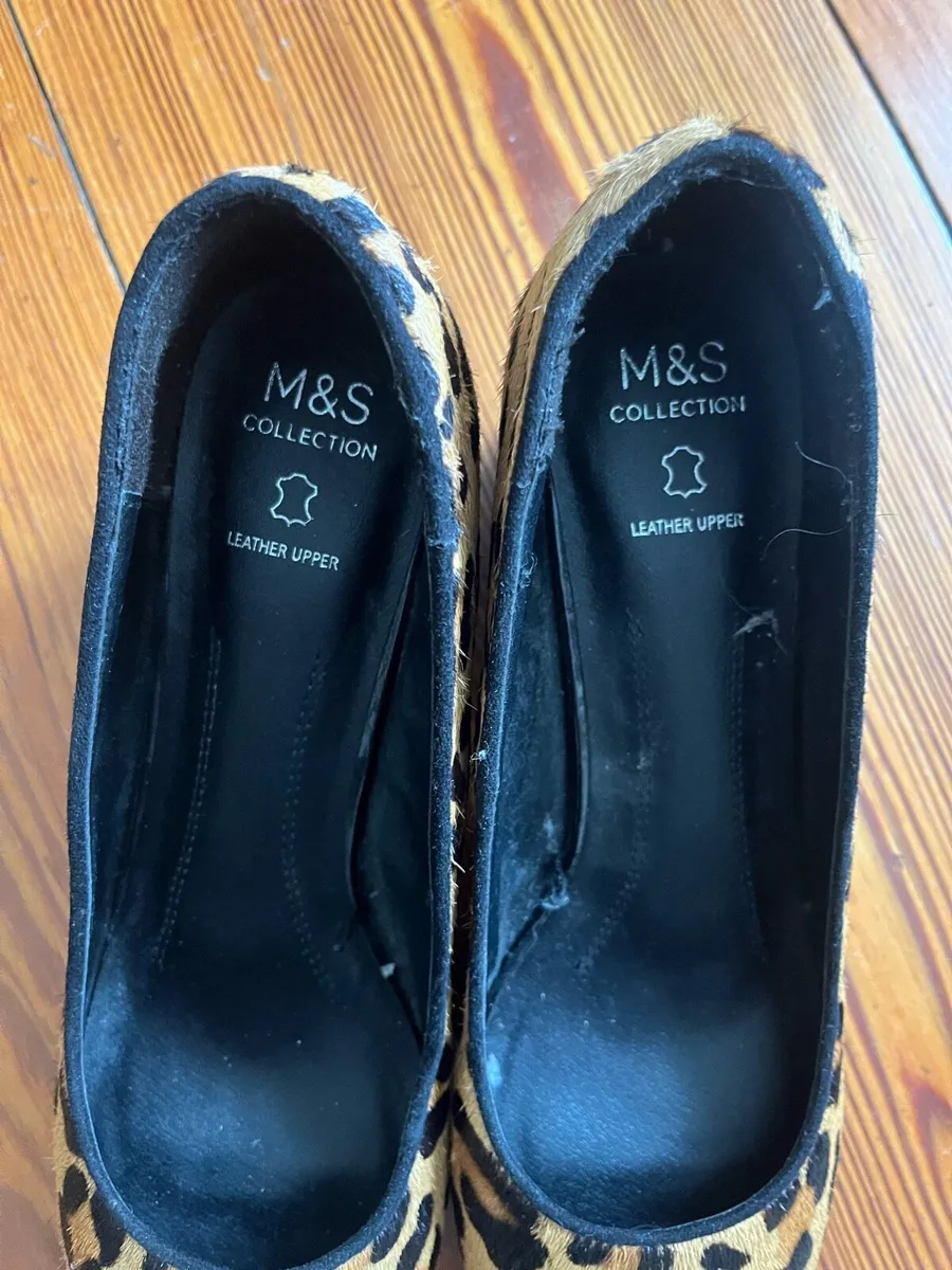 Marks & Spencer leopard leather shoes - Image 1