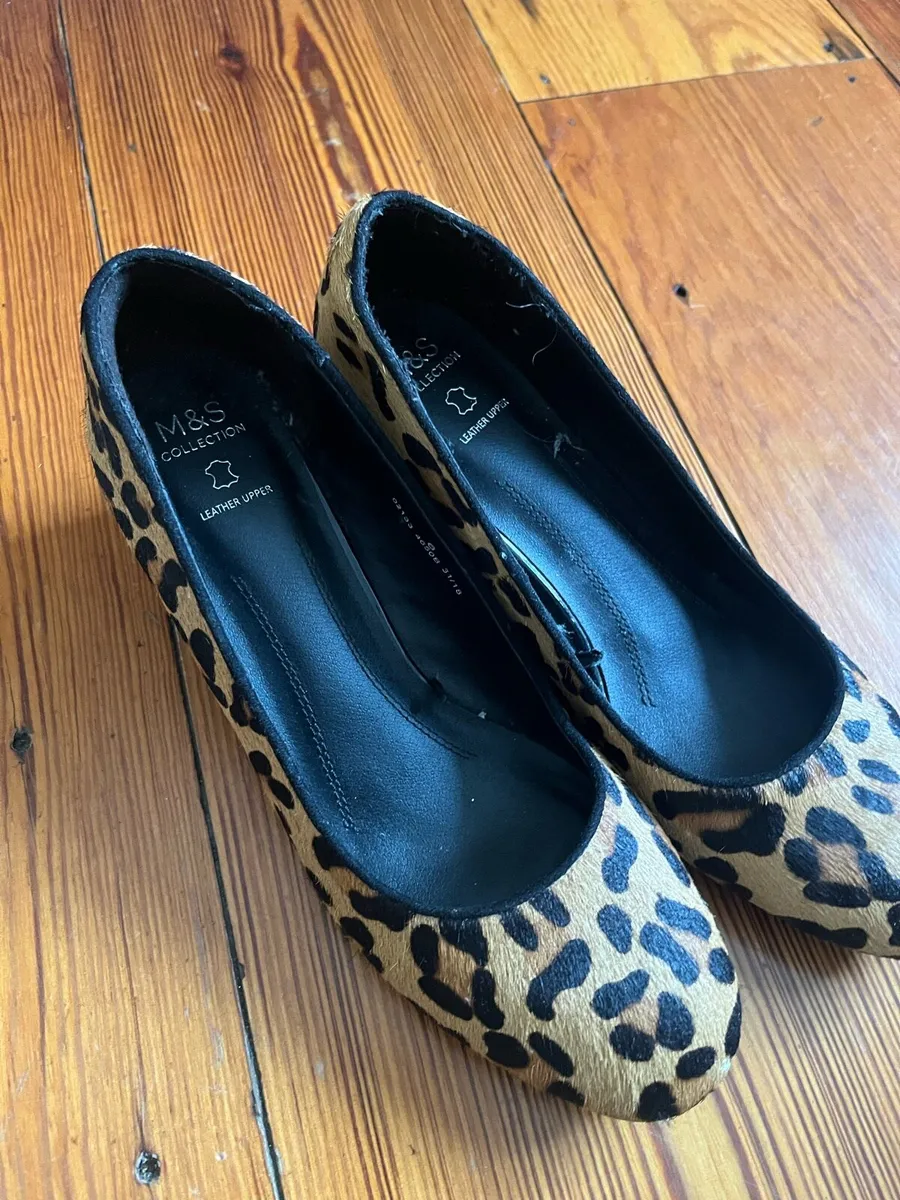 Marks & Spencer leopard leather shoes - Image 2