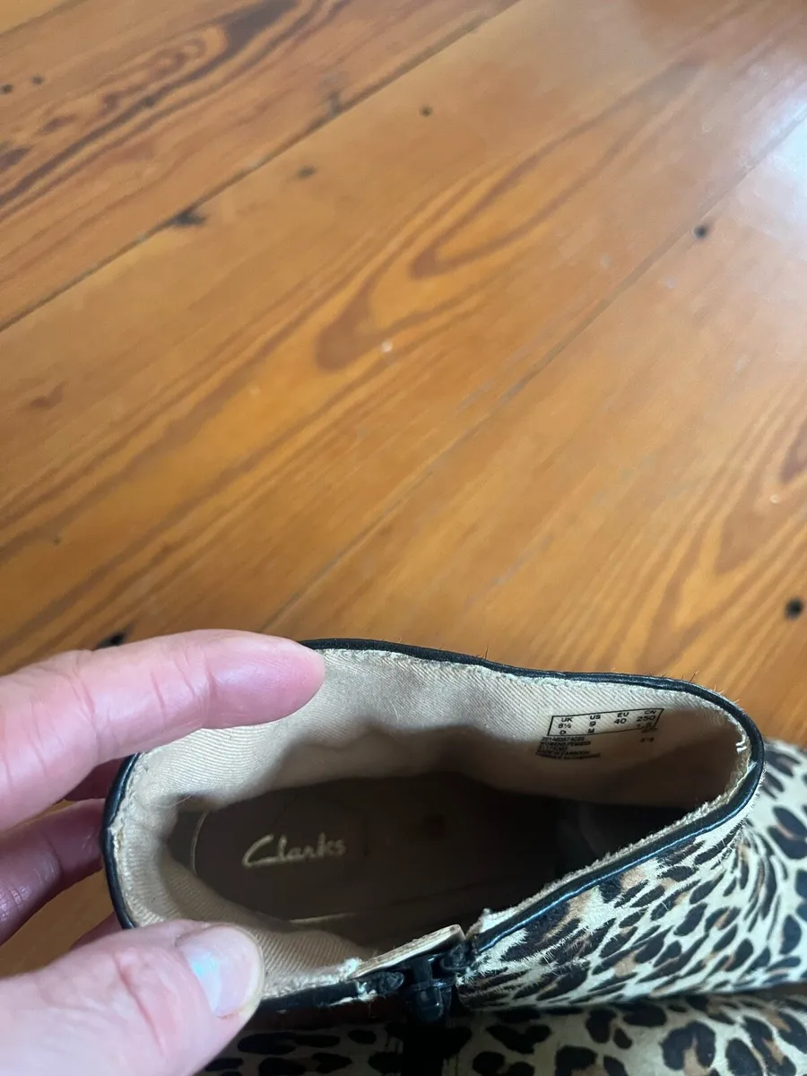 Clark’s Leopard print ankle boots - Image 2