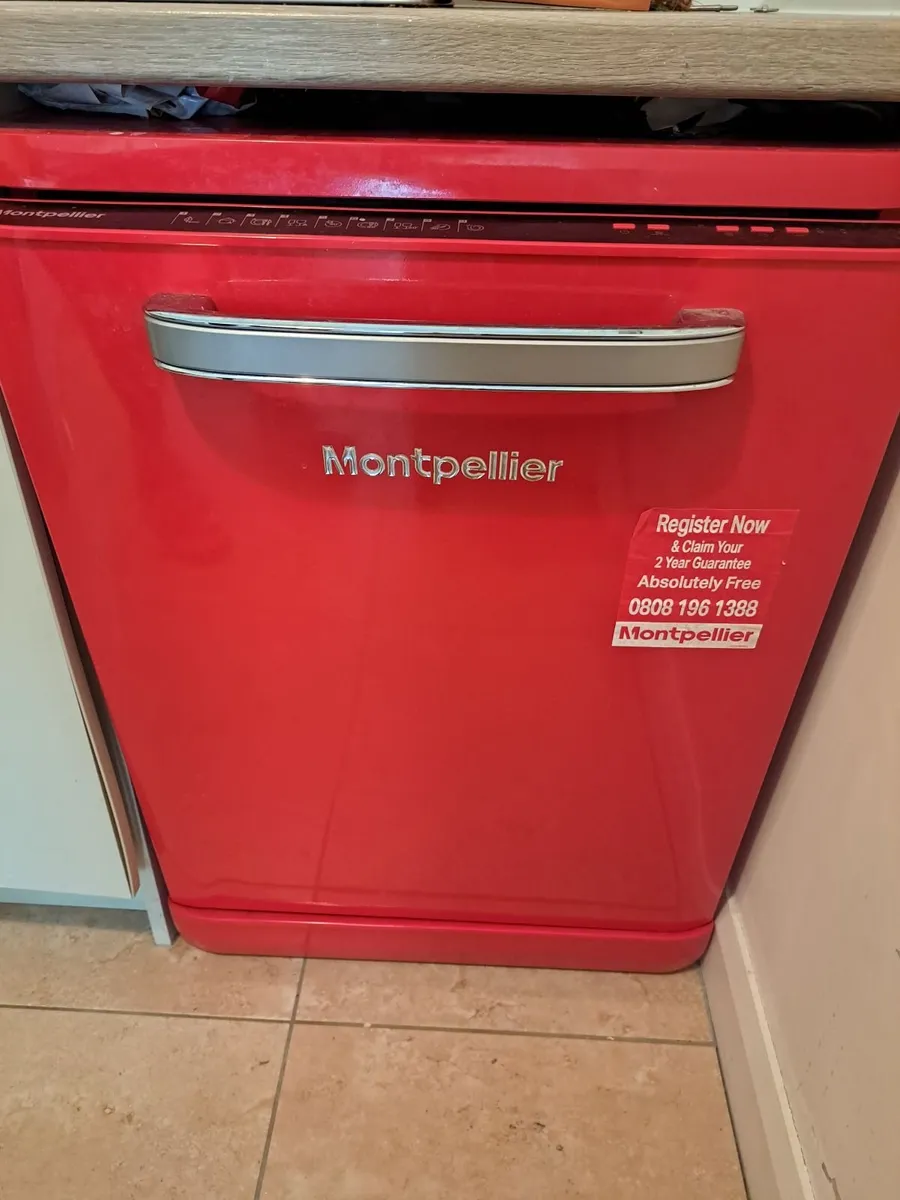 Red Dishwasher 60cm - Image 1