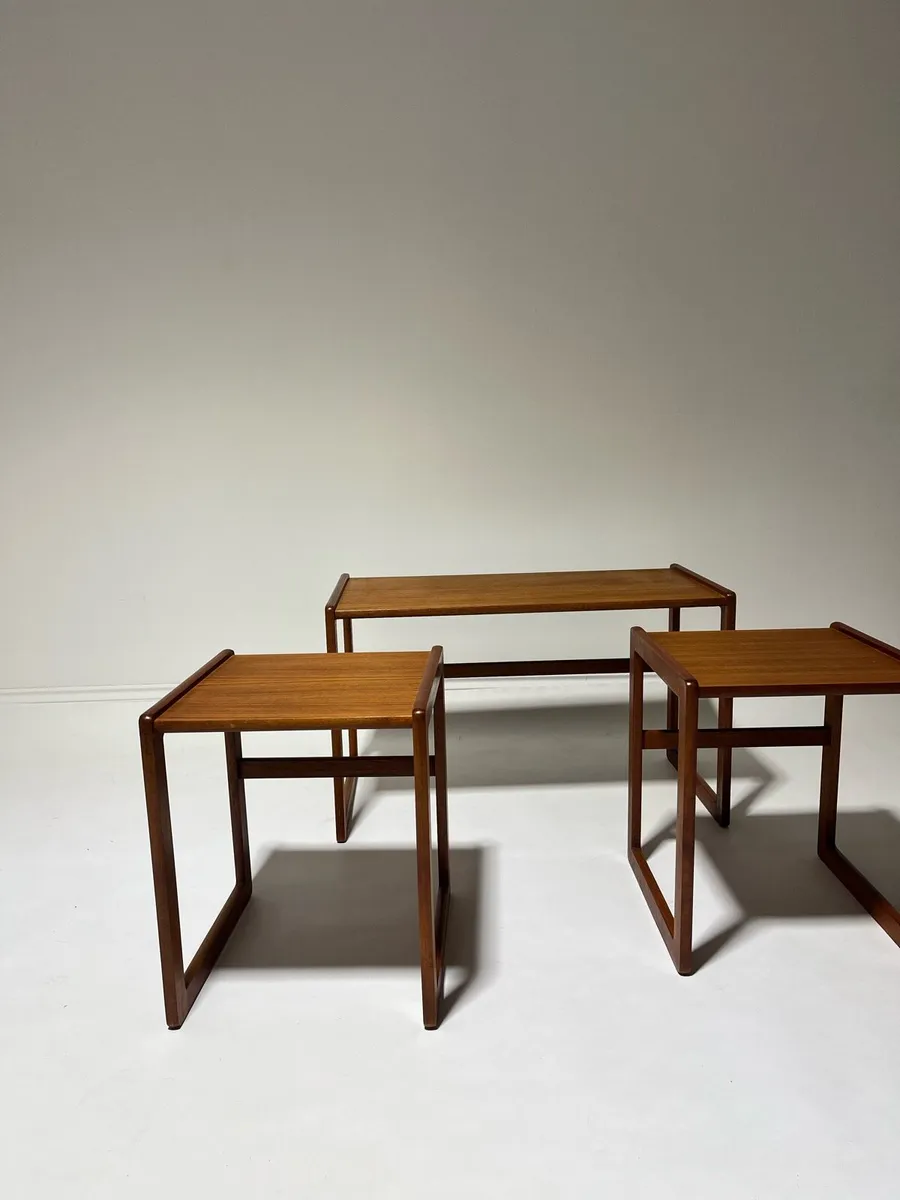 Danish mid century table nest - Image 1