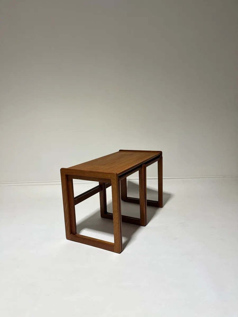 Danish mid century table nest - Image 4