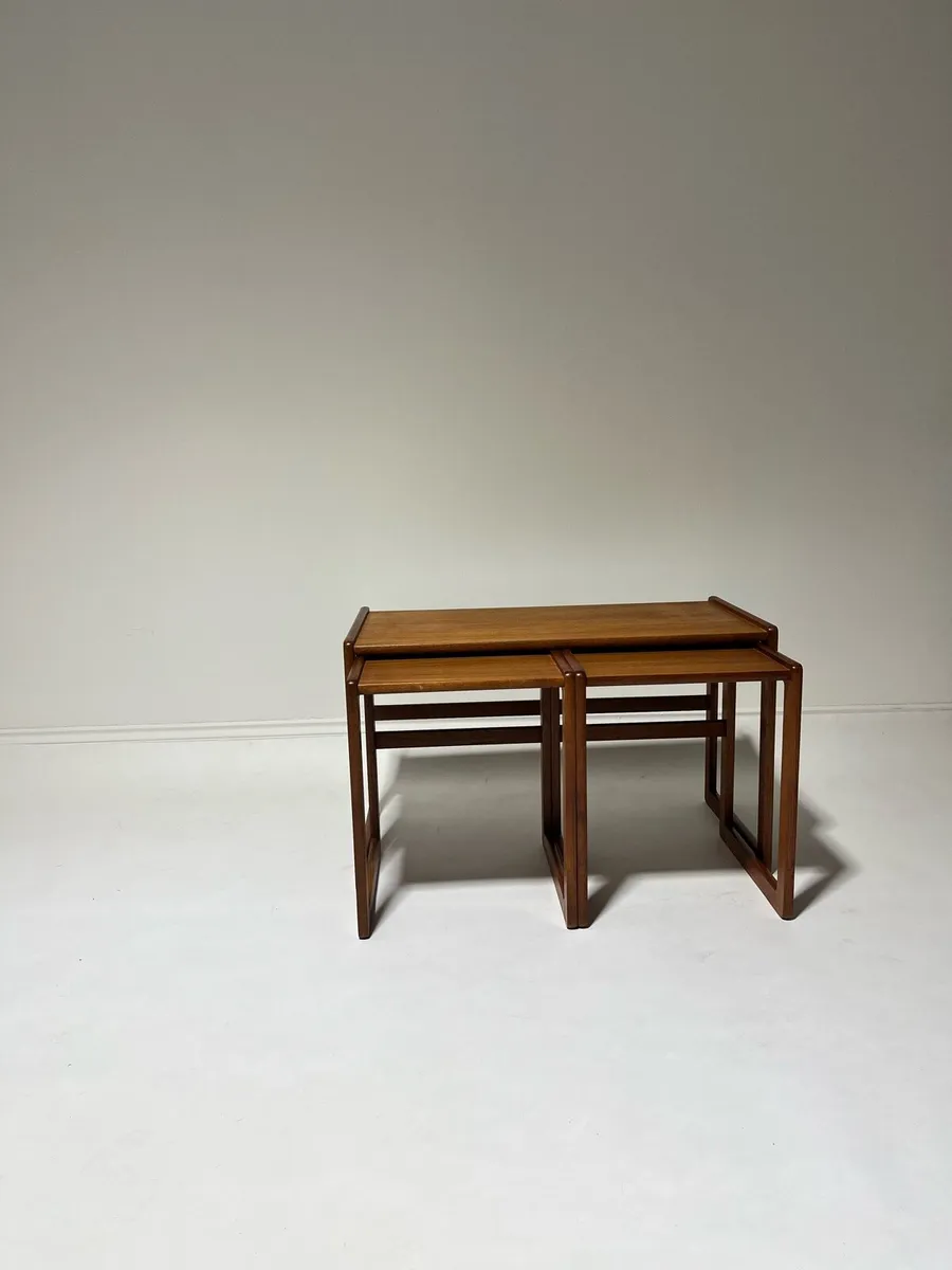 Danish mid century table nest - Image 2