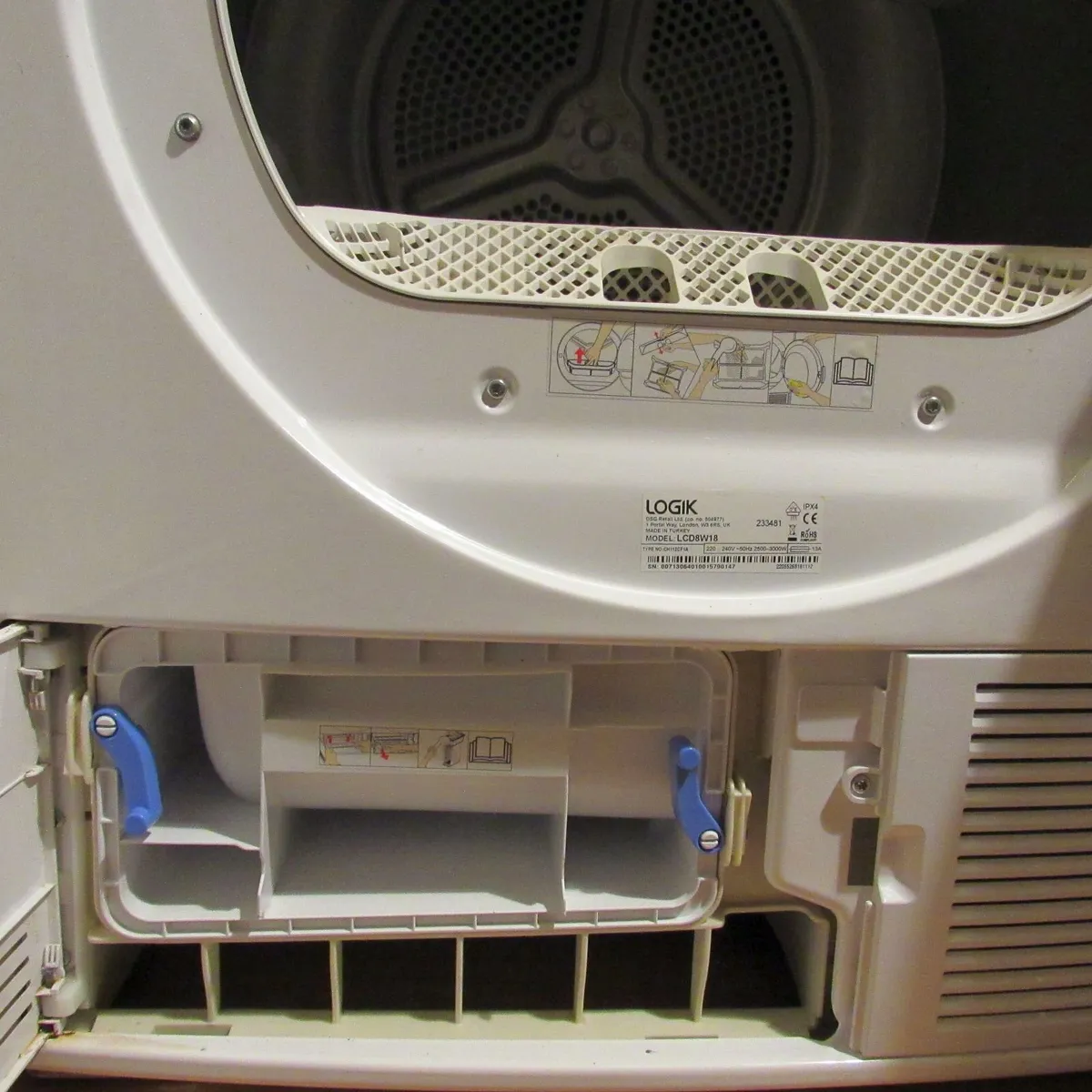 Logik 8kg Condenser Tumble Dryer – LCD8W18 - Image 4