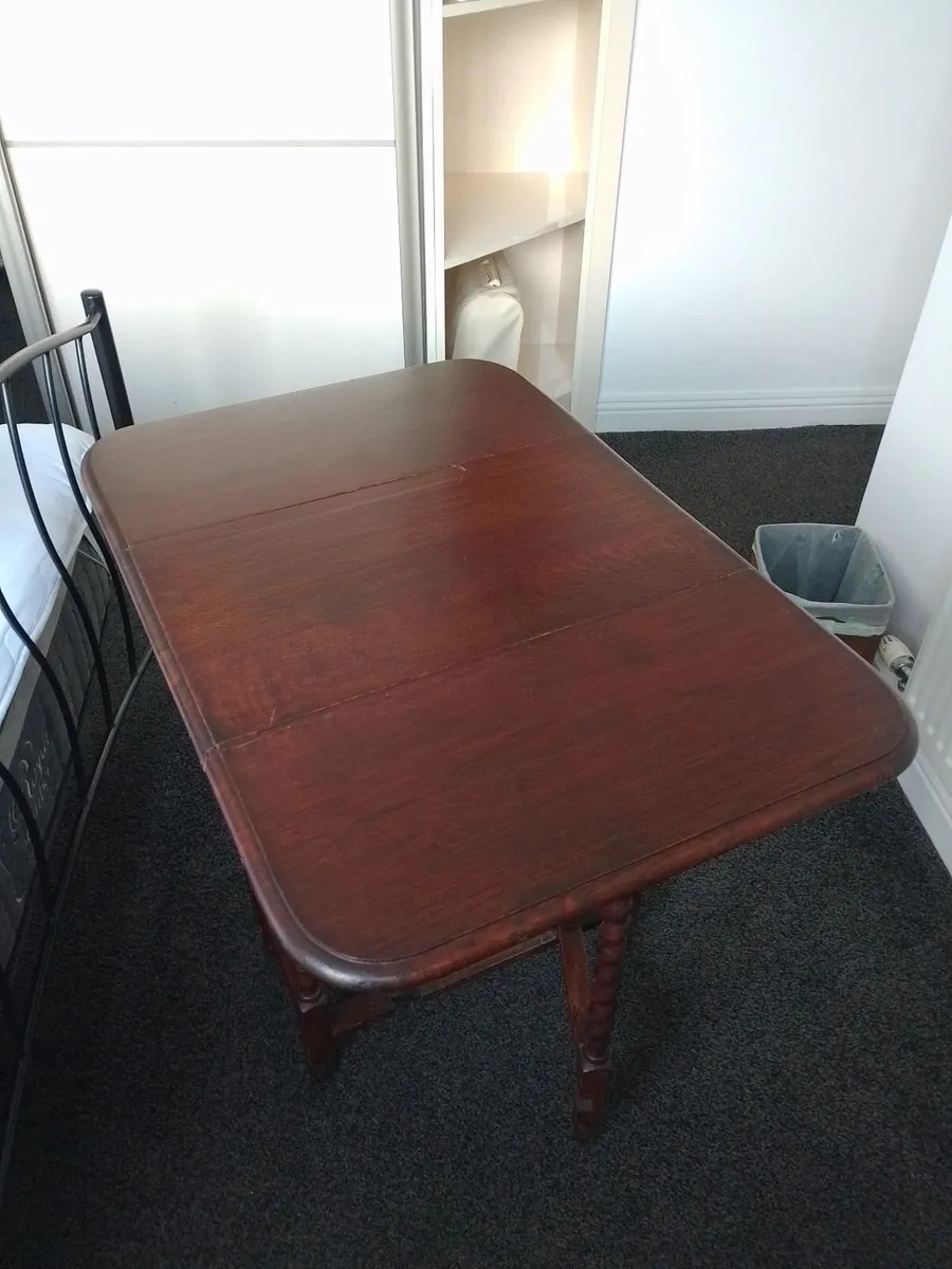 MAHOGANY DROP LEAF TABLE - Image 2