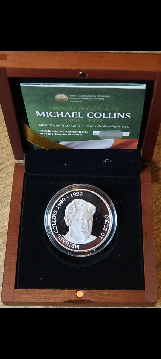Ireland 2012 Silver Proof Coin Michael Collins - Image 1