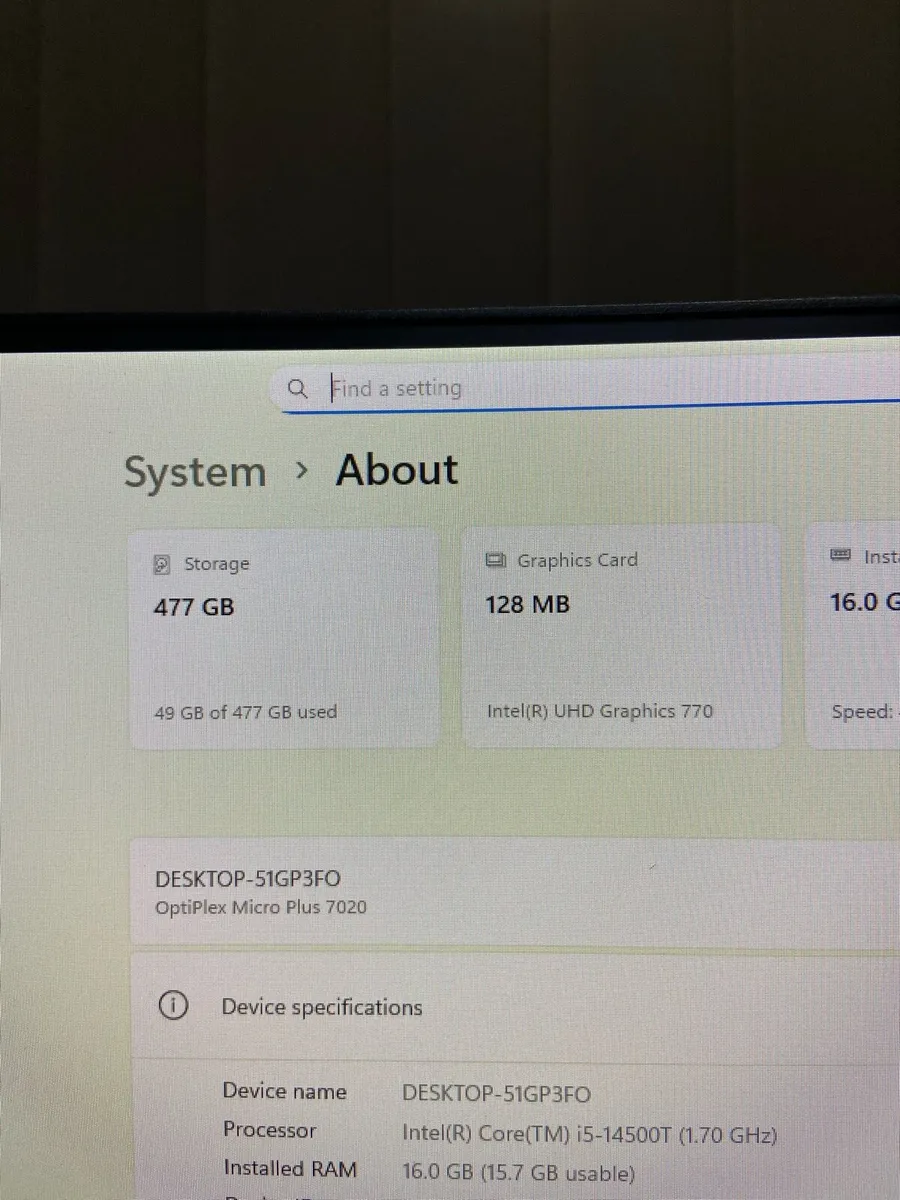 Dell pc i5 pro 14th generation 16/512 - Image 4