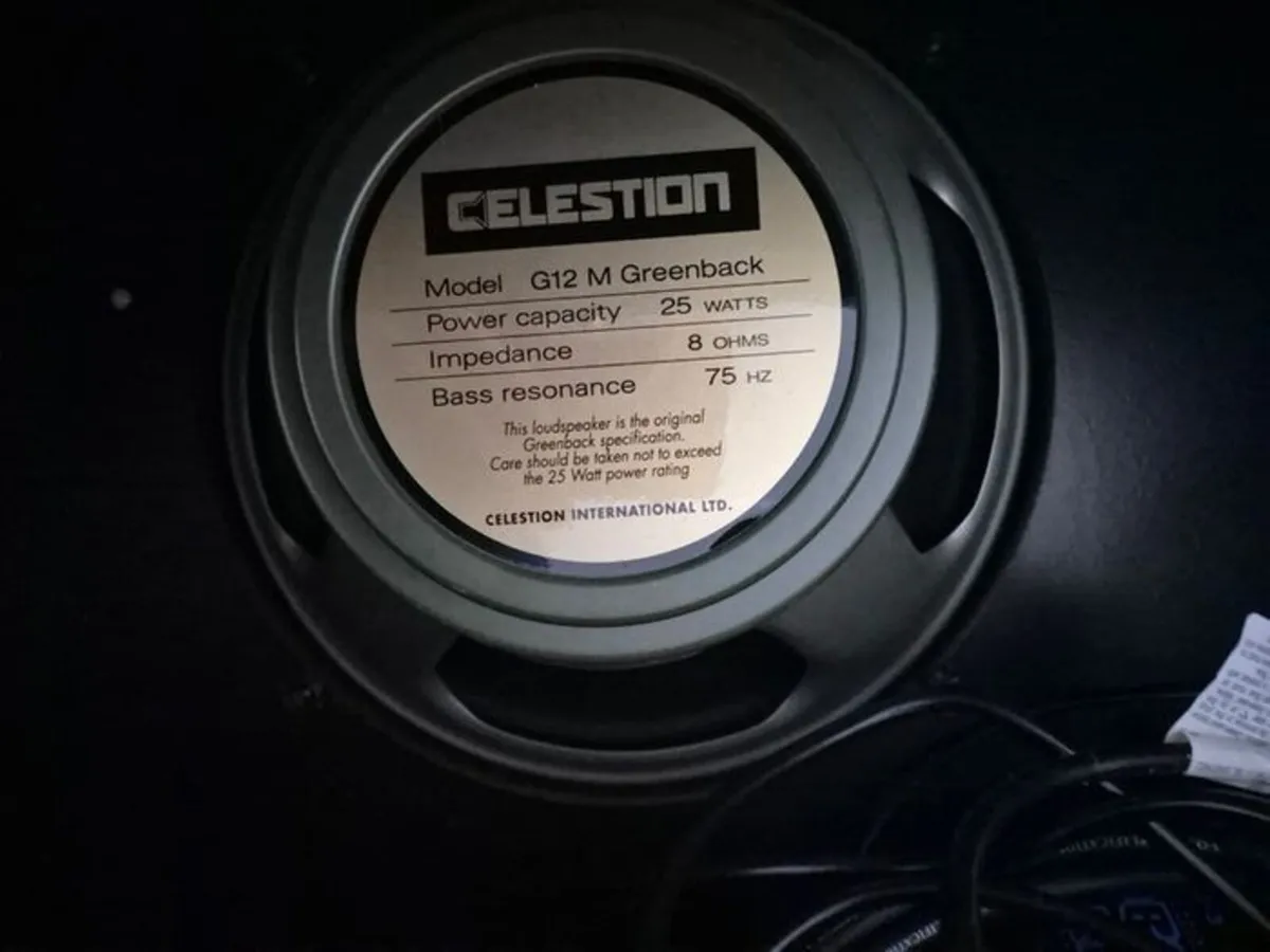 25W guitar cab with 1x12 celestion green back - Image 2