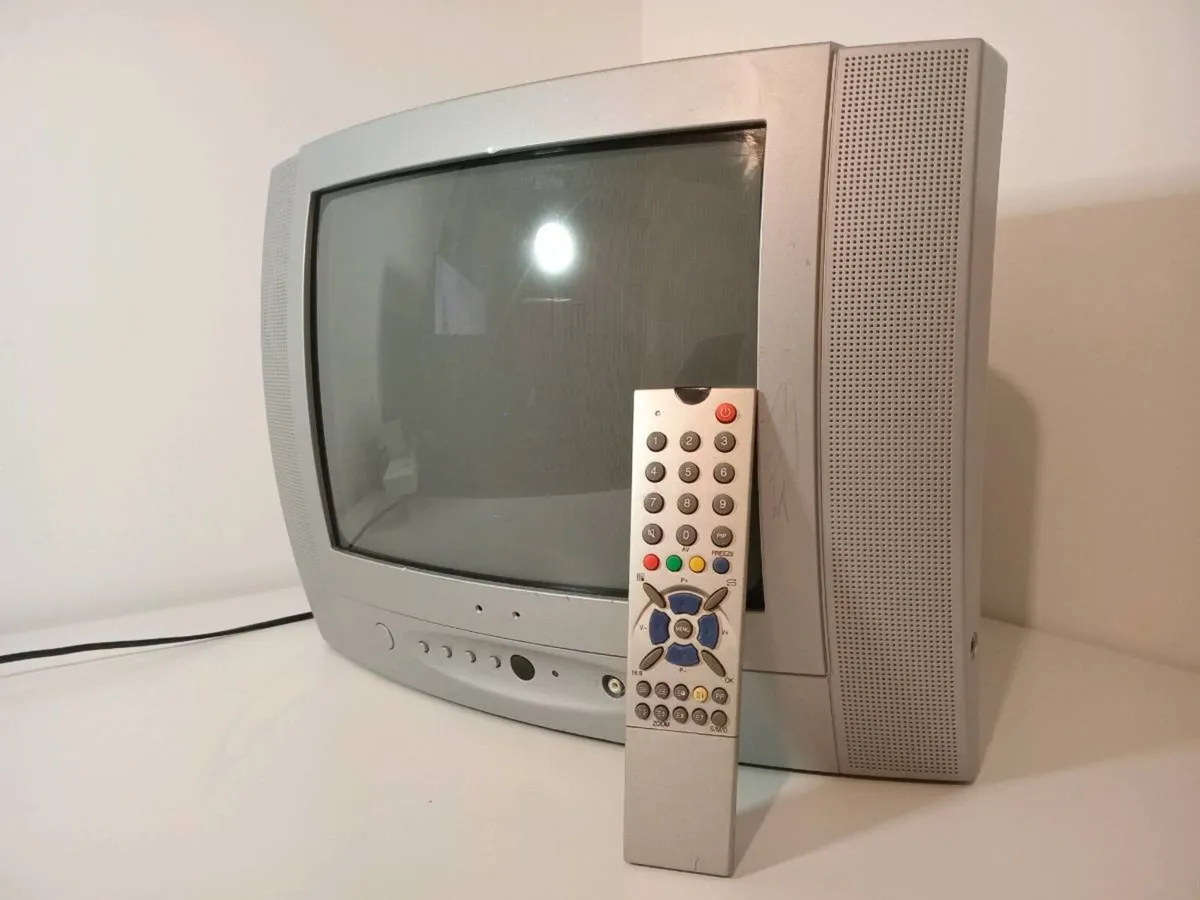 14" CRT TV SilverCrest CT1448-S (IE) with remote - Image 1