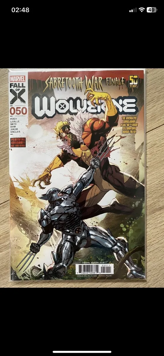 Wolverine #50 Sabertooth War Finale (2024)