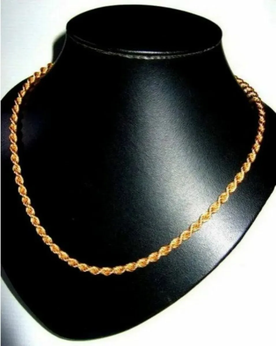 Vintage Hallmarked 9ct Gold Heavy Rope Chain - Image 4