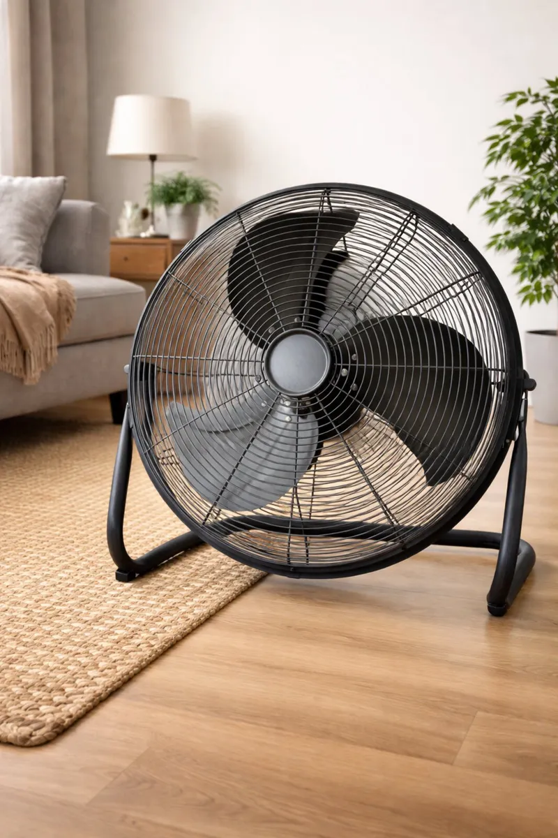 Industrial Floor Fan 45cm – Powerful 3 Speed Metal - Image 1