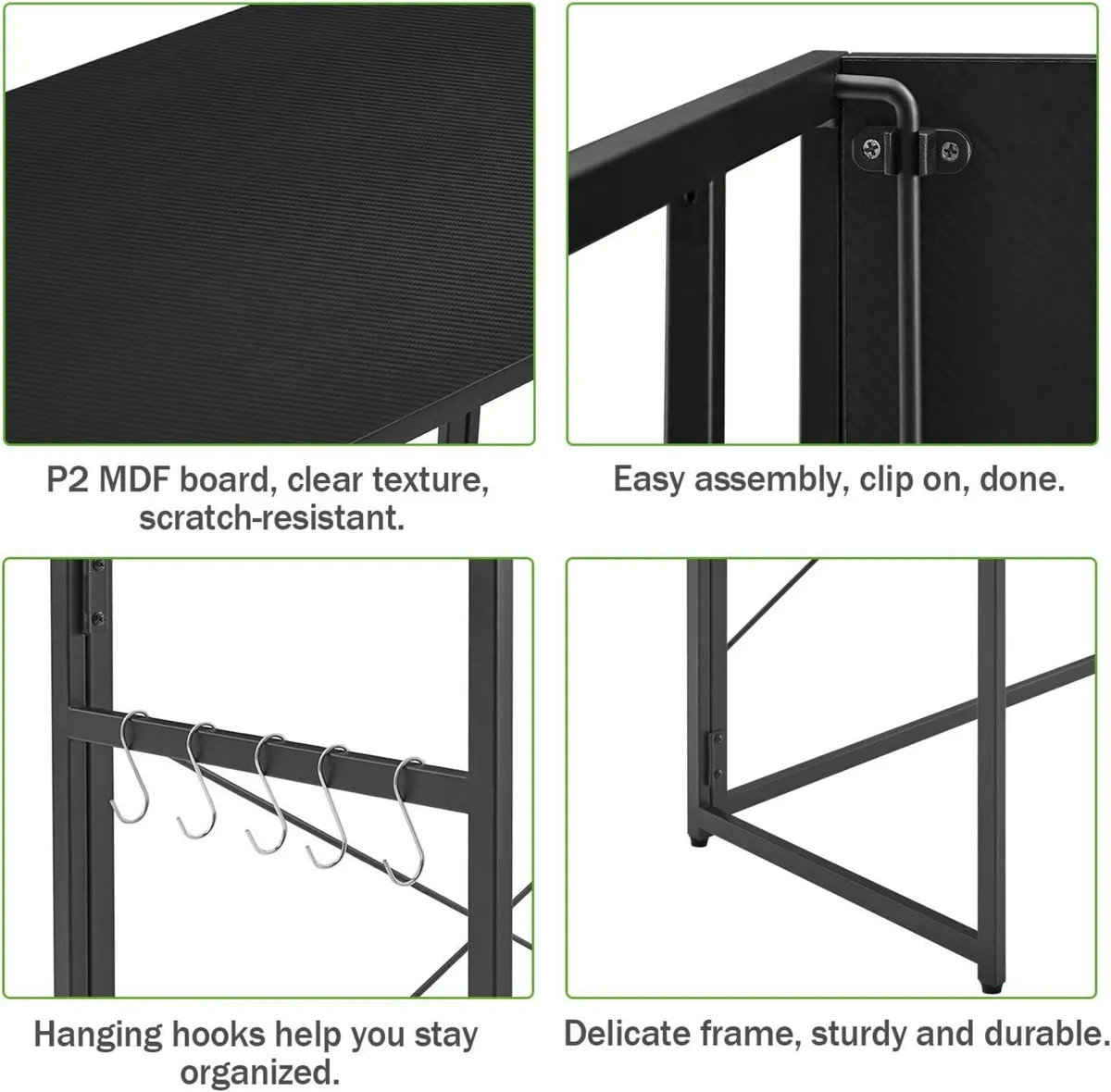 Small Office Desk 80x40cm, foldable - Image 2