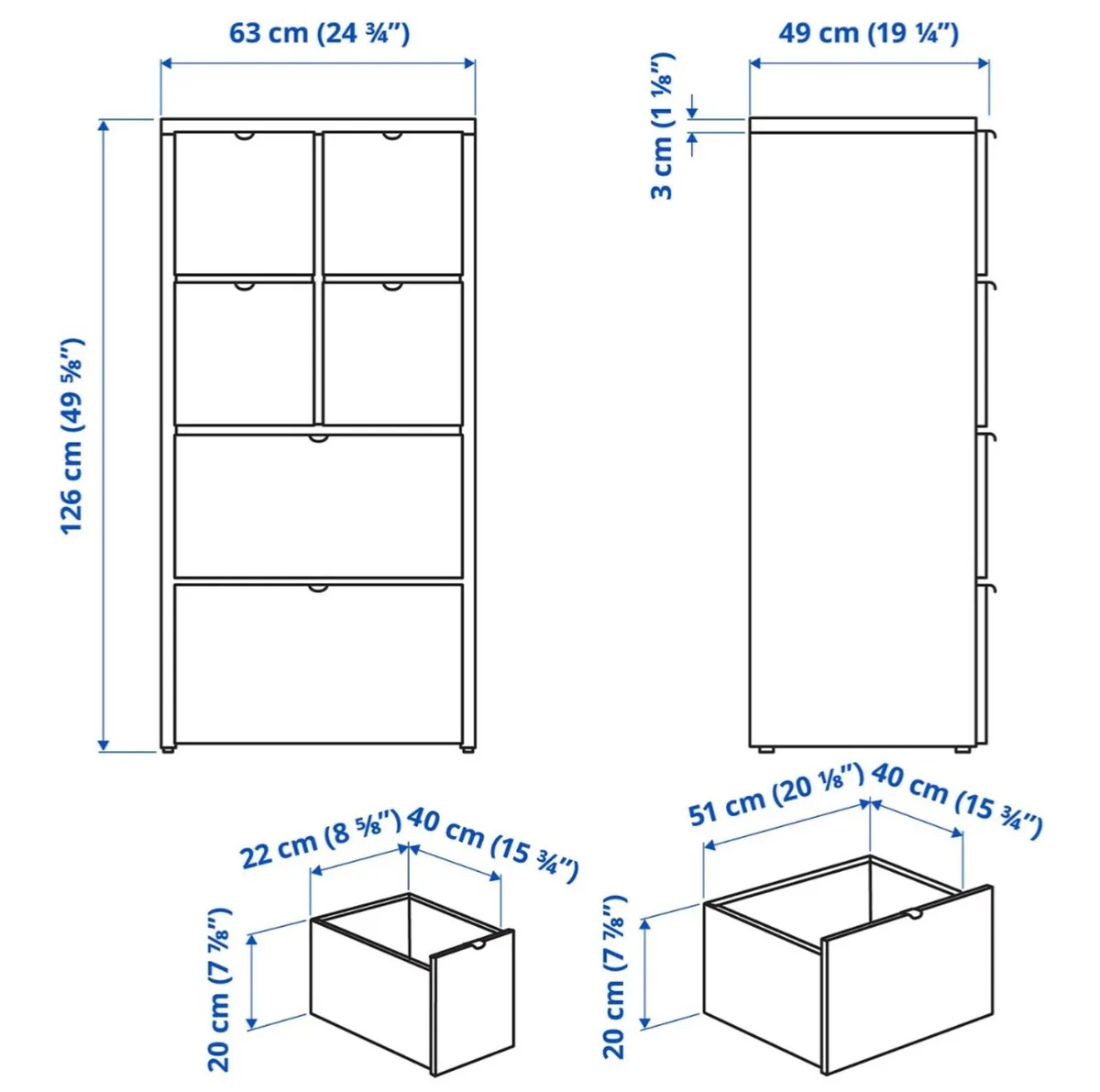 drawer Unit As new - Image 2