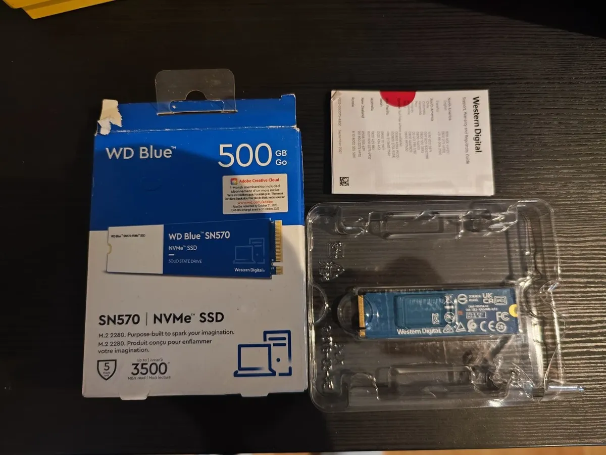 SSD 500GB NVMe Gen 3 M.2 2280 3500 MB/s WD Blue - Image 2