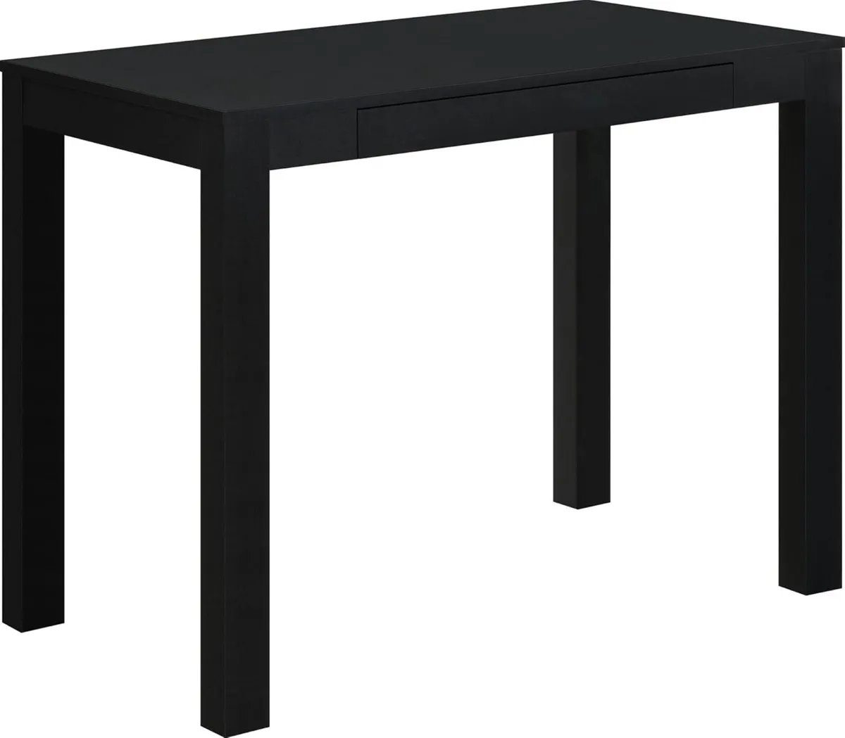 Ameriwood Parsons Computer Desk with Drawer Black - Image 1