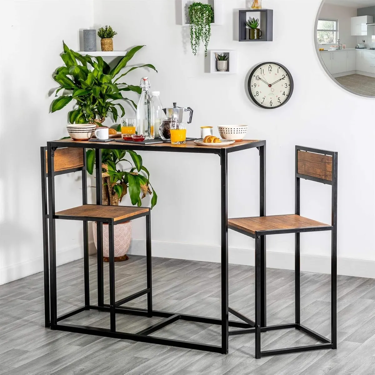 Industrial Breakfast Bar - 2 Seater Small Dining - Image 2