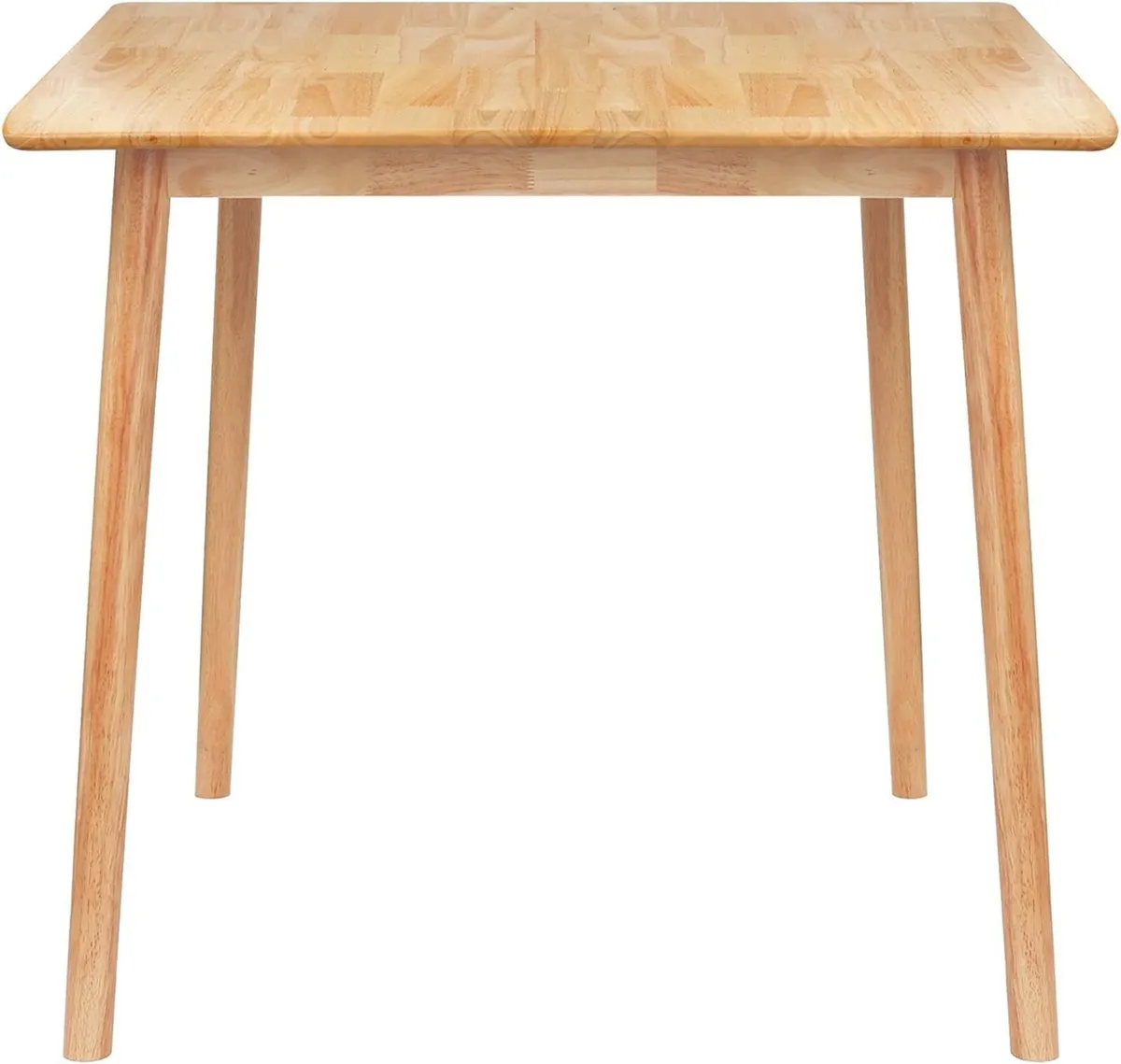 Square Wooden Dining Table - 90cm x Natural 1x 4 - Image 1
