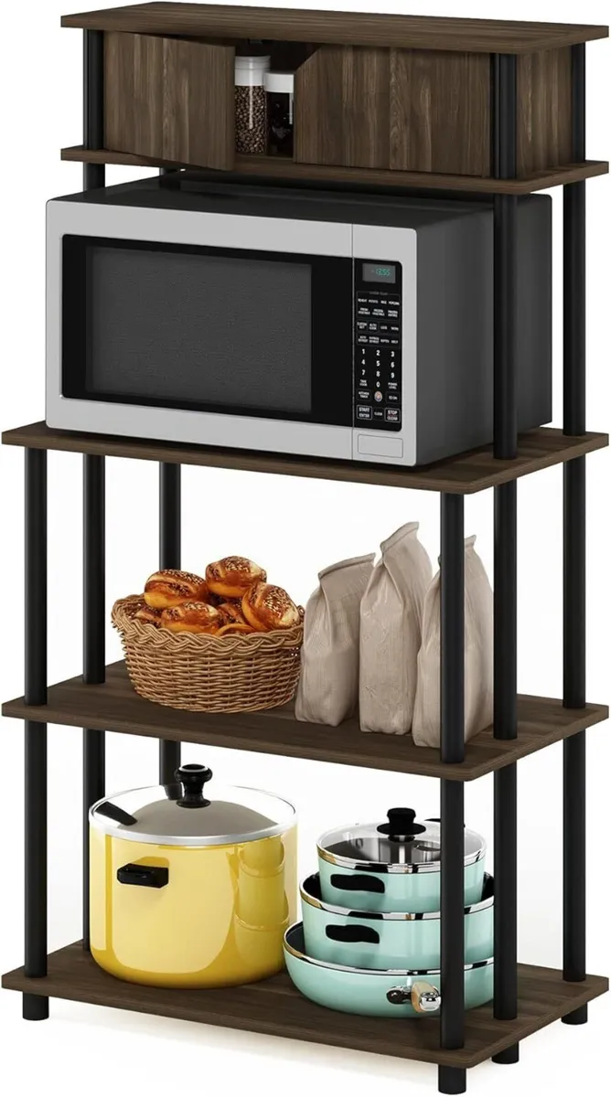 TURN-N-TUBE Coffee Bar 5-Tier Bakers Rack Kitchen - Image 1