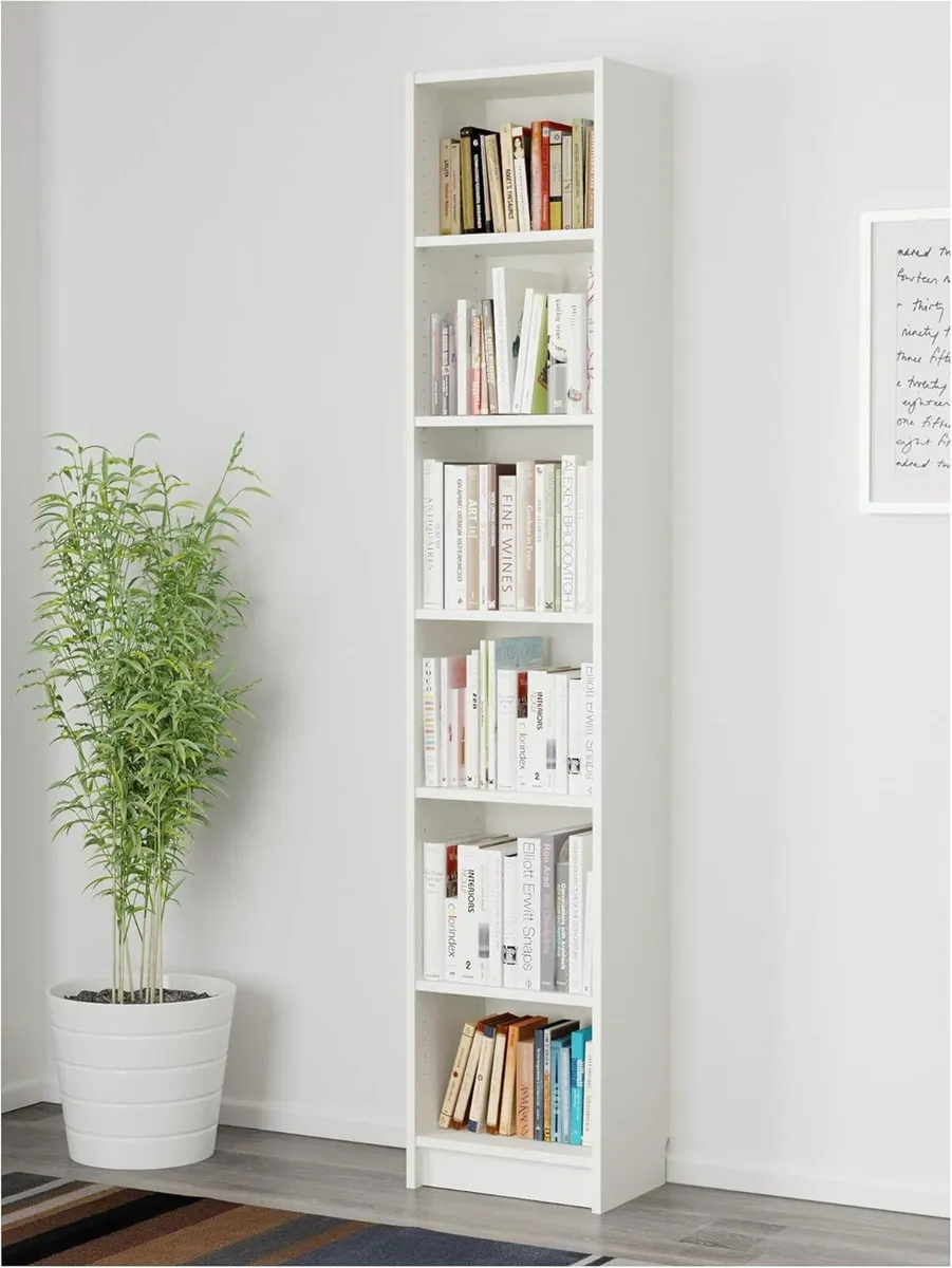 BILLY bookcase 40x28x202 cm white - Image 2
