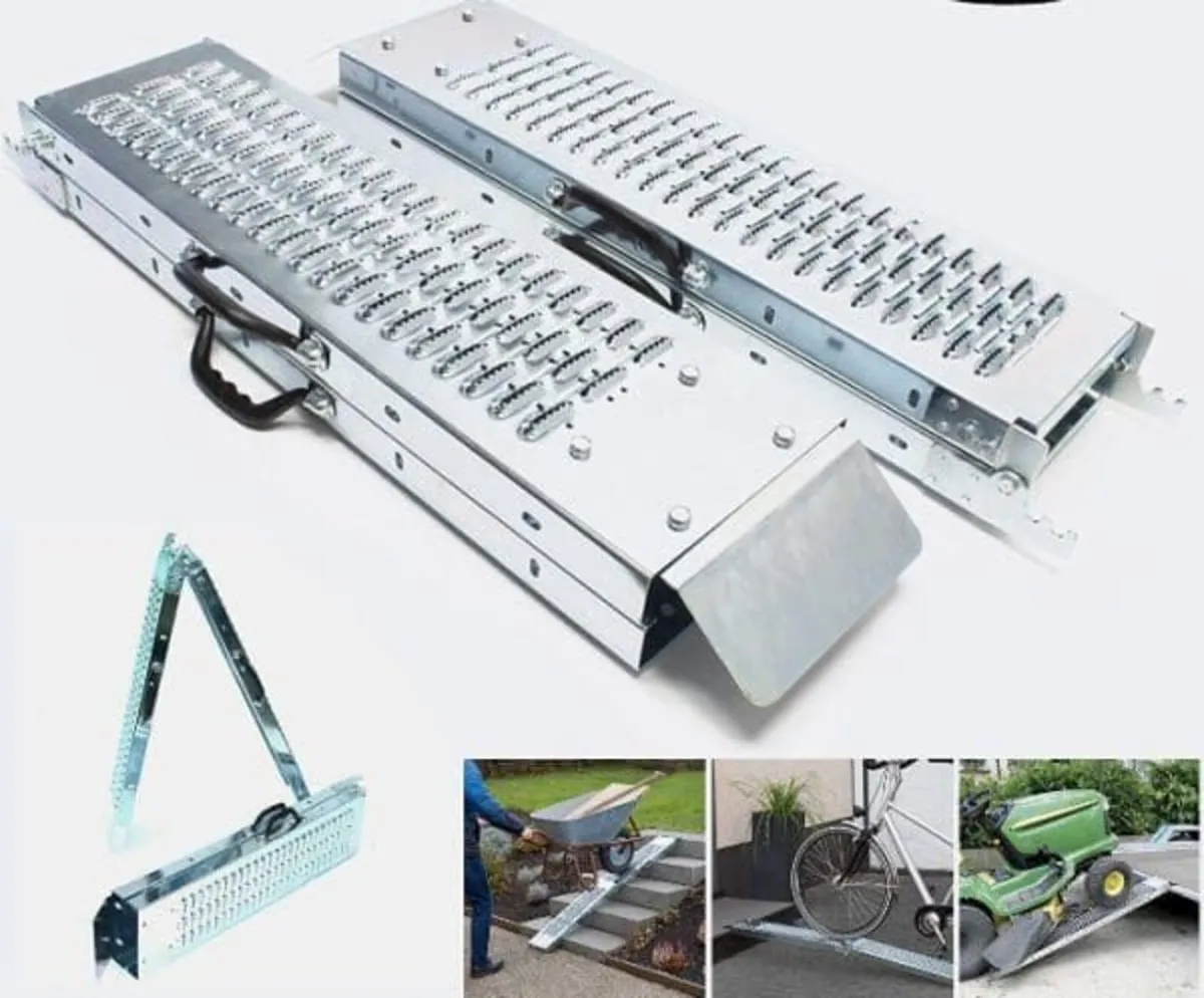 6FT 400KG FOLDING LOADING RAMPS ..FREE DELIVERY - Image 2