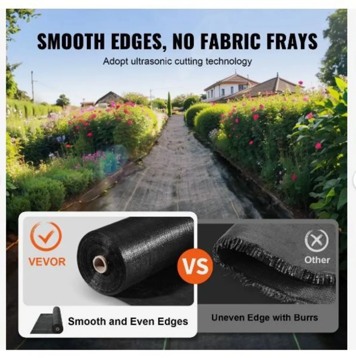 4FTx300FT Premium Heavy Duty Weed Barrier Landscap - Image 4