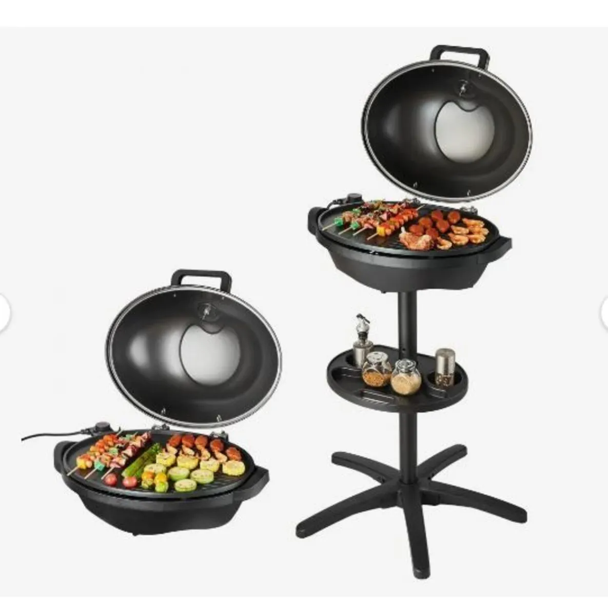 Electric Grill 2400W, 2-in-1 Standing & Tabletop - Image 1