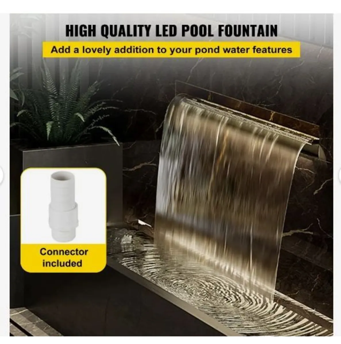 Swimming Pool Waterfall Spillway 30x11.5x8 cm - Image 2