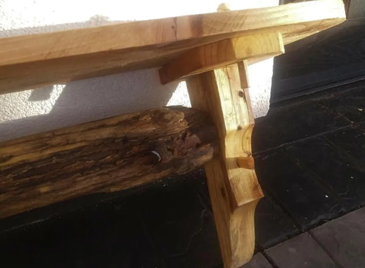 Rustic Driftwood Stove Mantle / Floating Shelf - Image 4