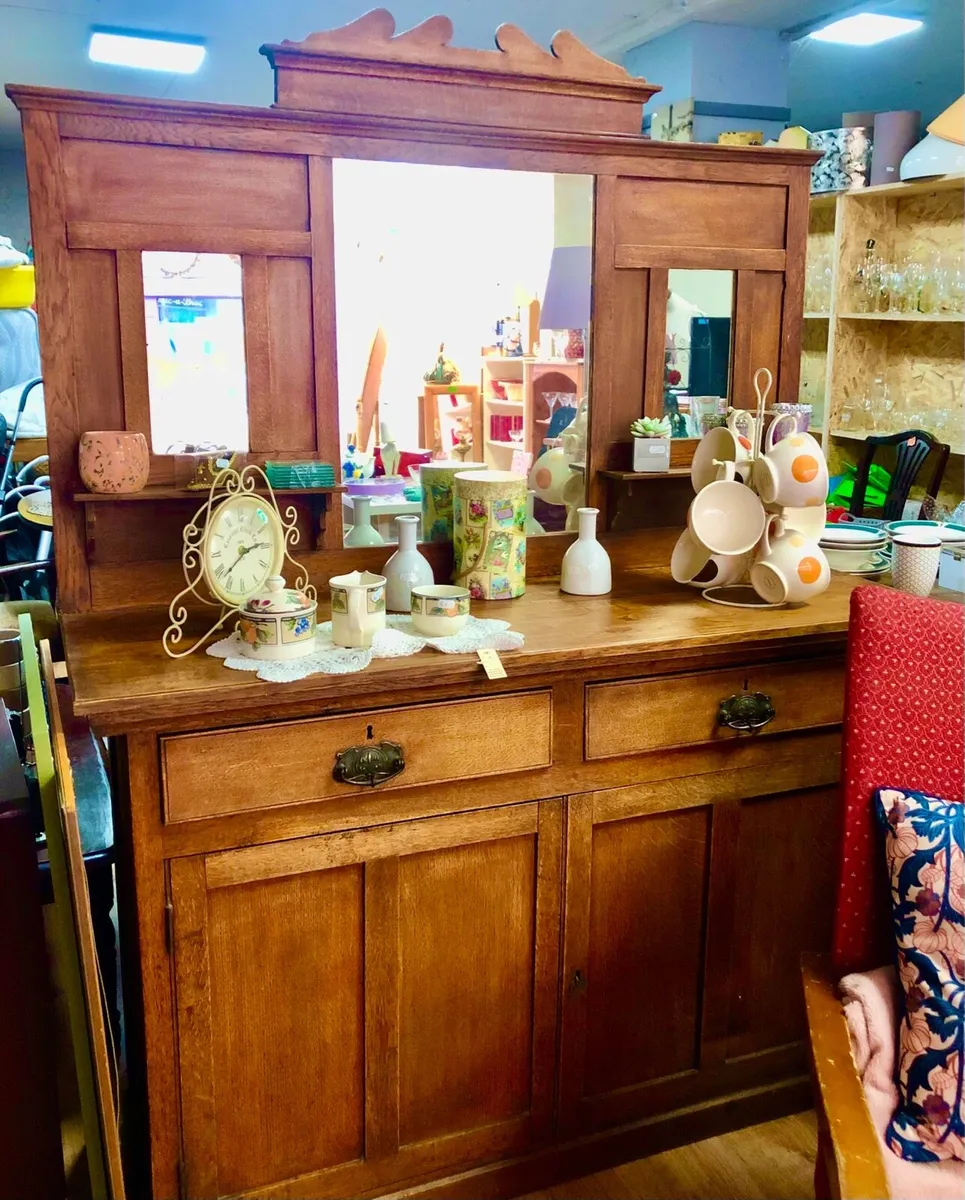 Antique Oak Sideboard - Image 1