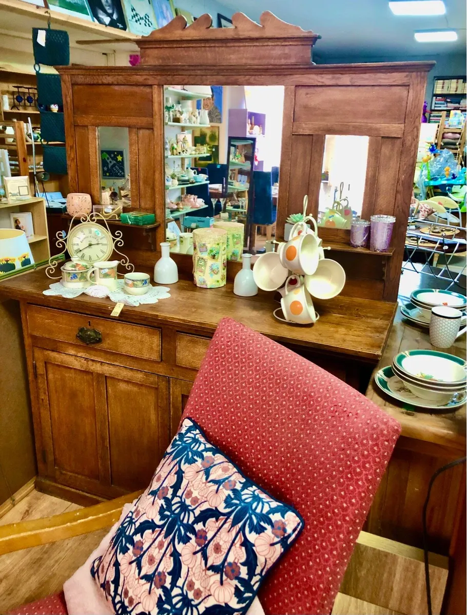 Antique Oak Sideboard - Image 2