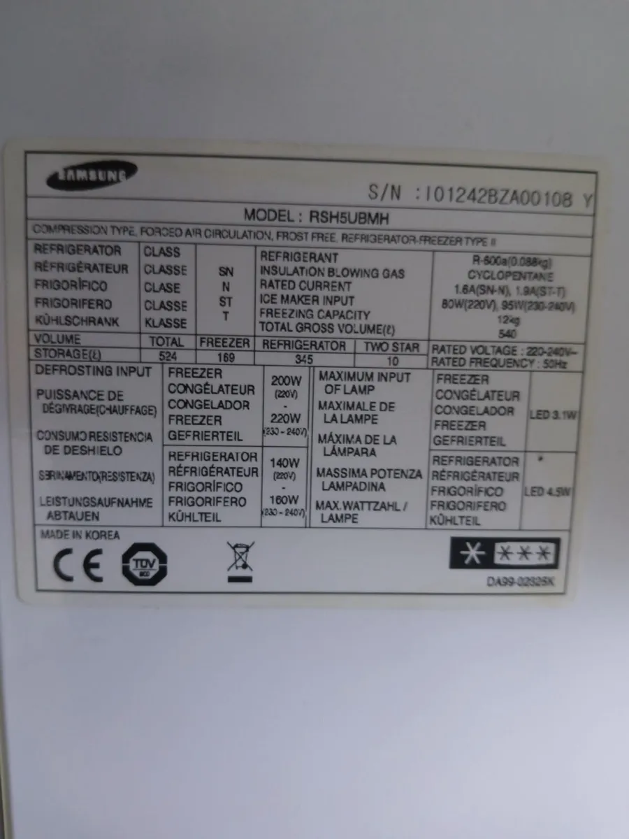Samsung American Style Fridge Freezer - Image 3