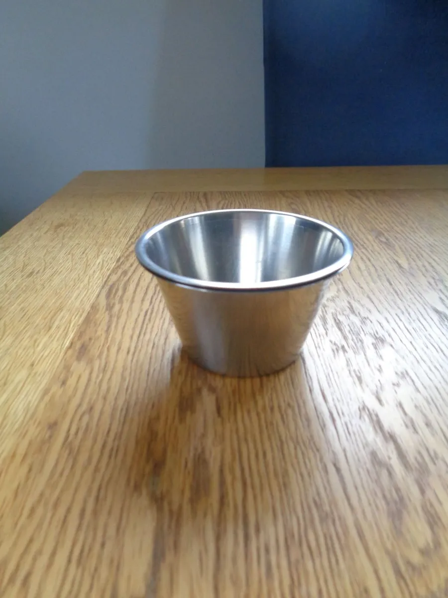 Stainless Steel Small Bowls x 2 for Sale - Image 1