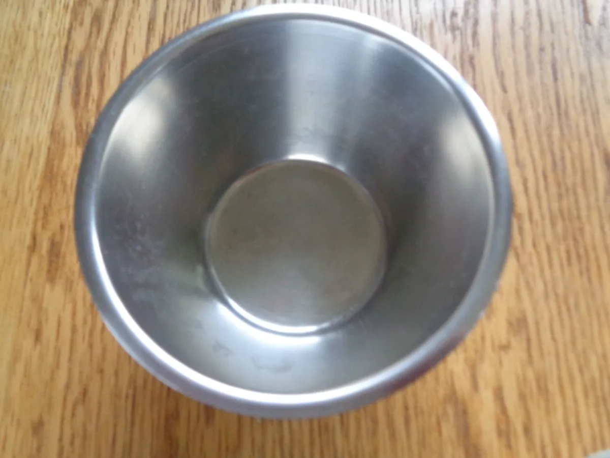 Stainless Steel Small Bowls x 2 for Sale - Image 2