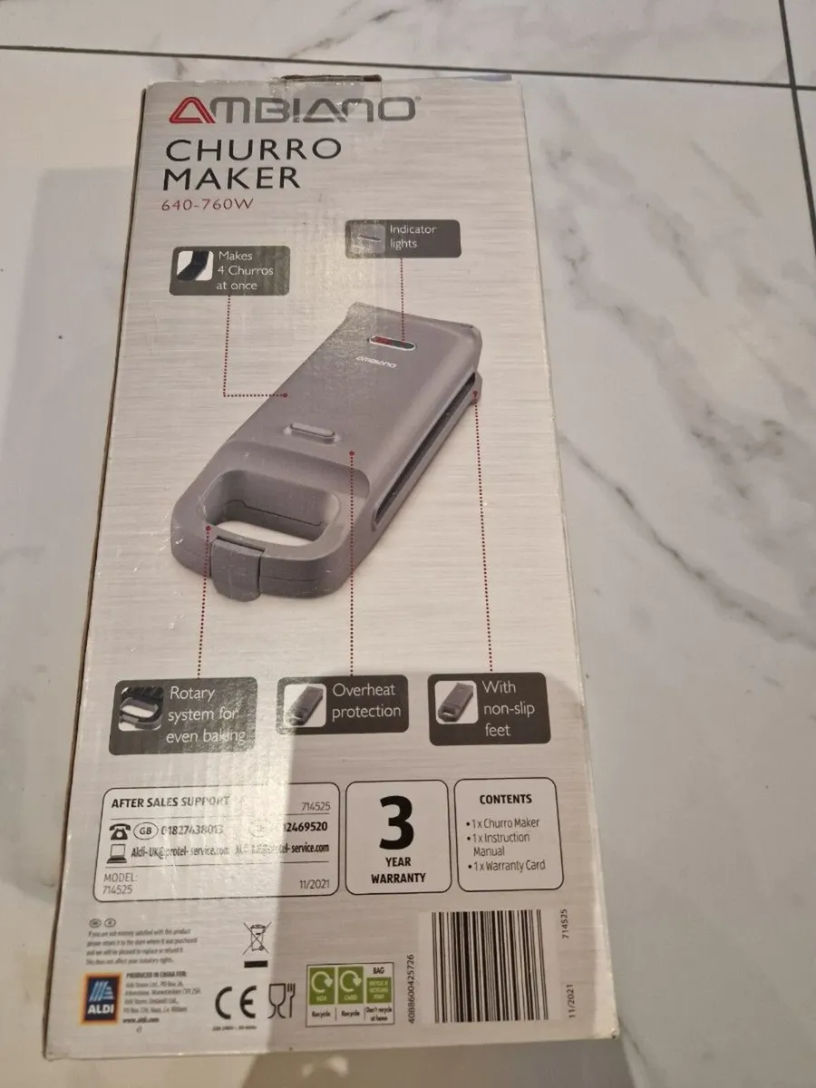Ambiano Churro Maker – Brand New – Never Used - Image 3
