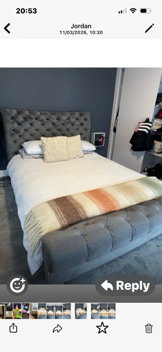 King size bed frame - Image 1