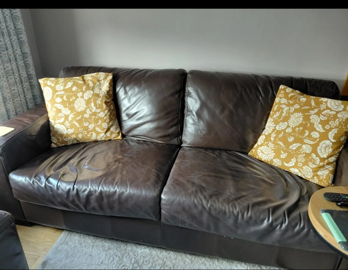 Leather Couch - Image 1