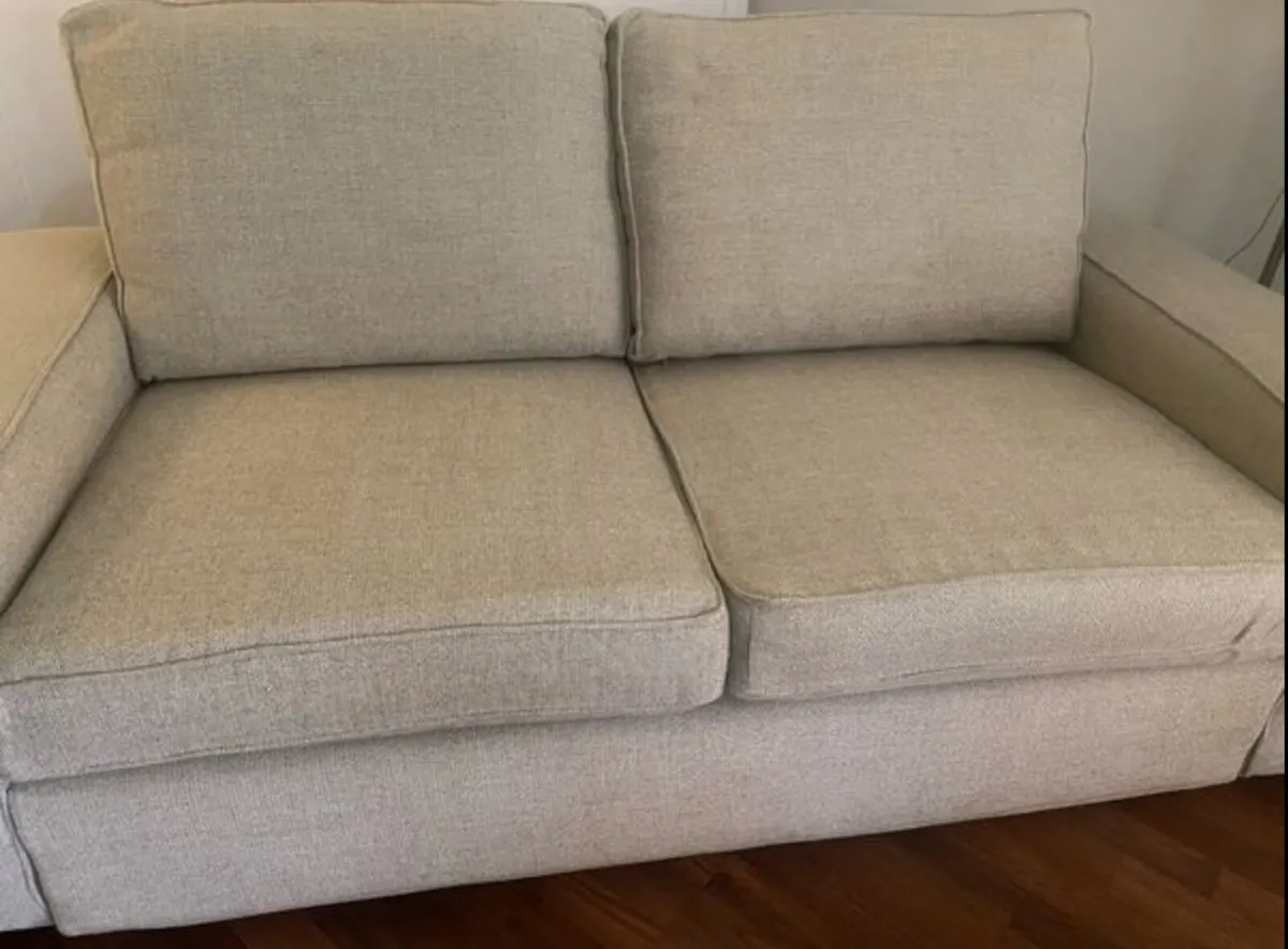 3 & 2 Seater Sofas  & Footstool- Kivik - Image 3