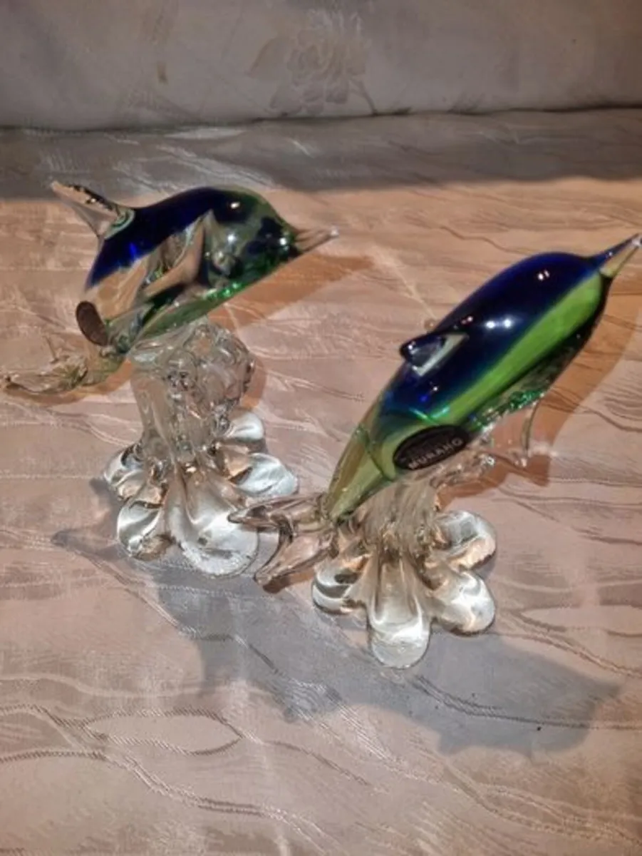 Two Murano Glass Dolphins - Image 3