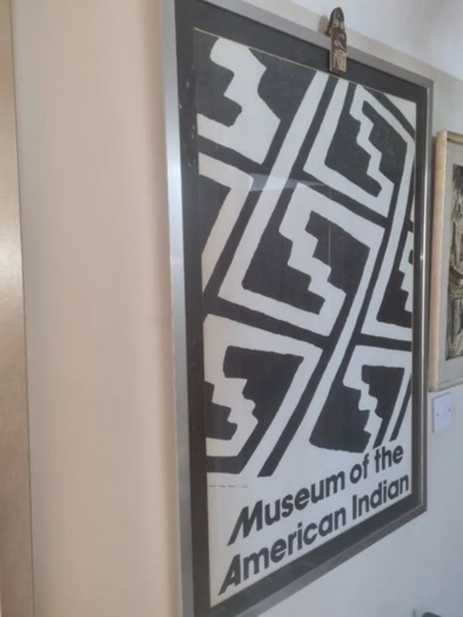 Large vintage  art poster Museum of the Indian - Image 2