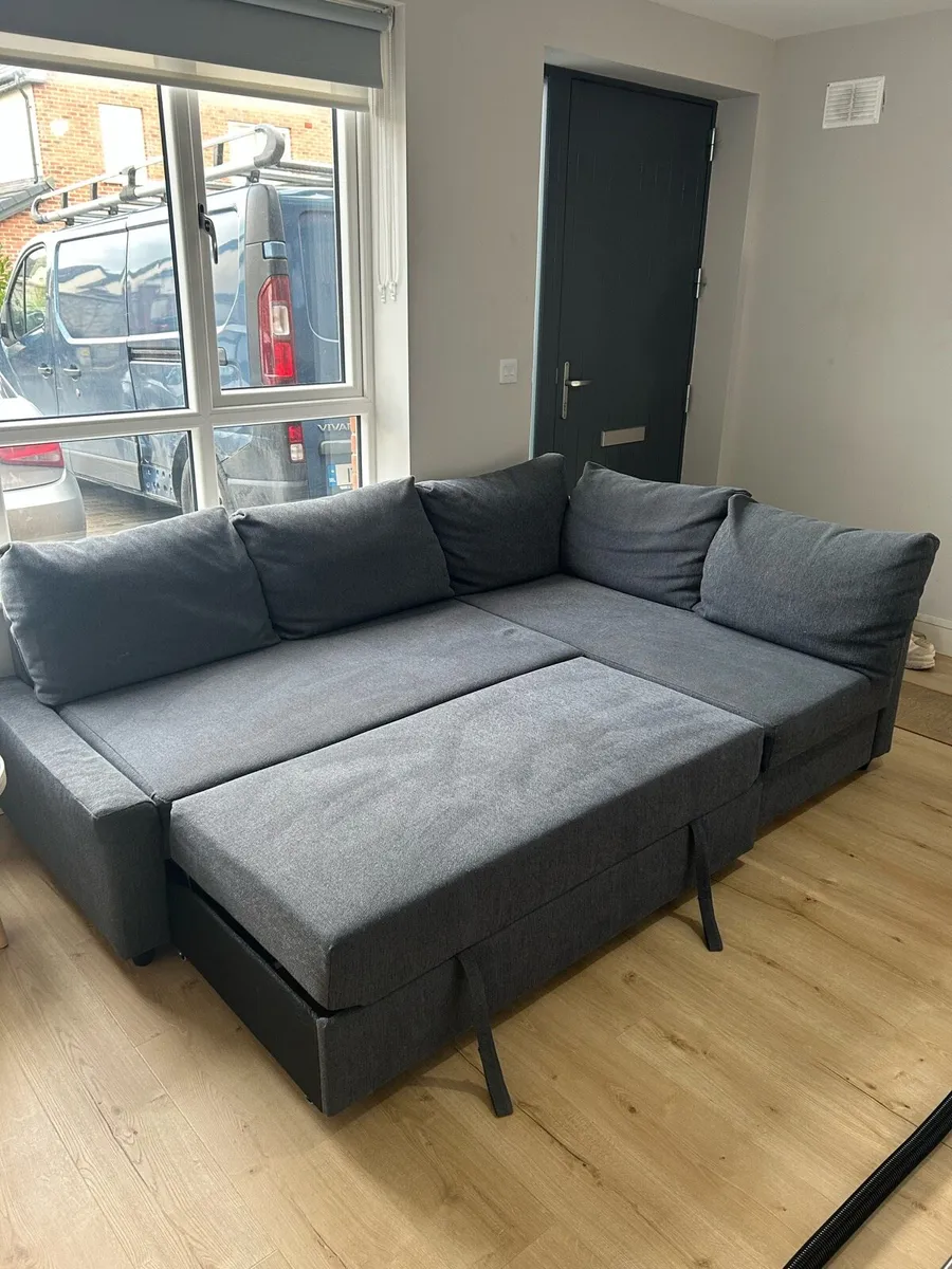 Ikea Couch Bed with Storage- Perfect Condition - Image 2