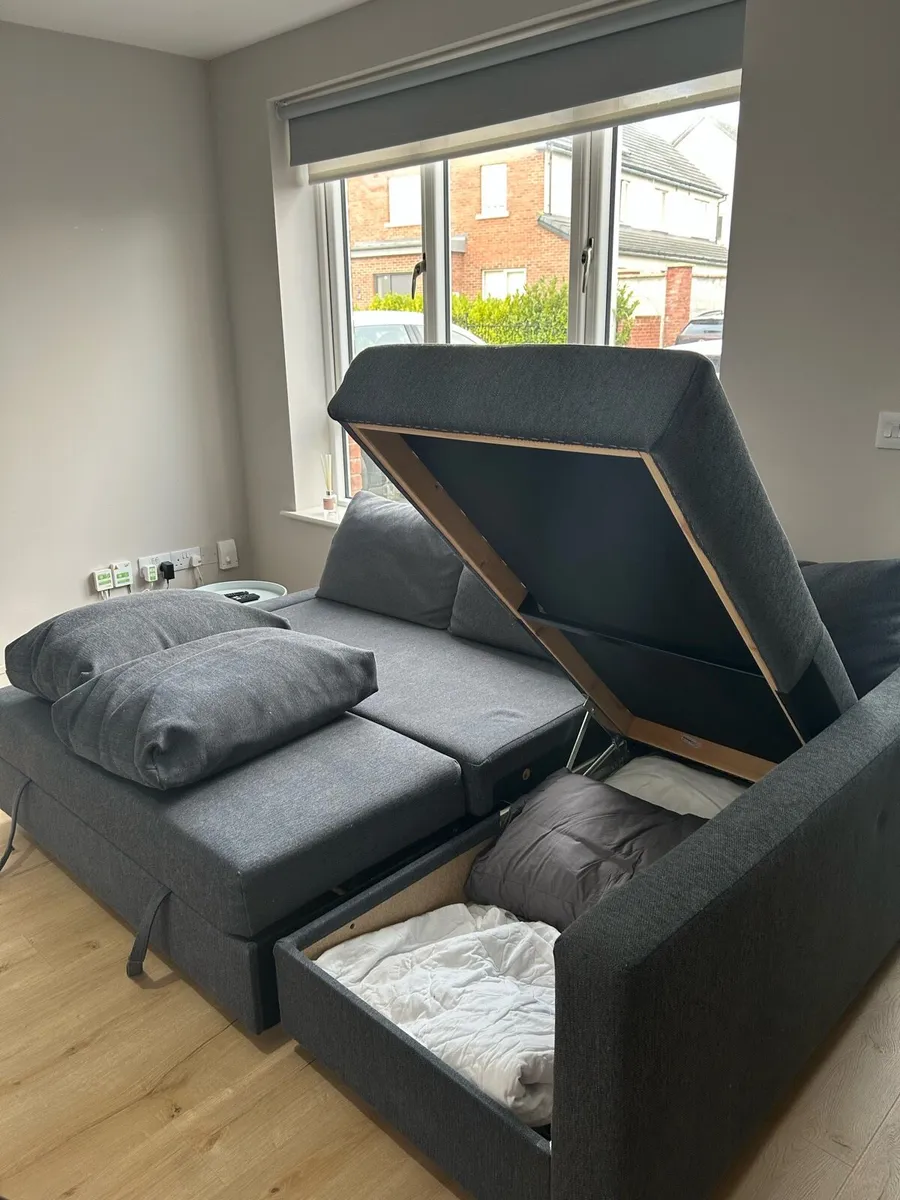 Ikea Couch Bed with Storage- Perfect Condition - Image 4