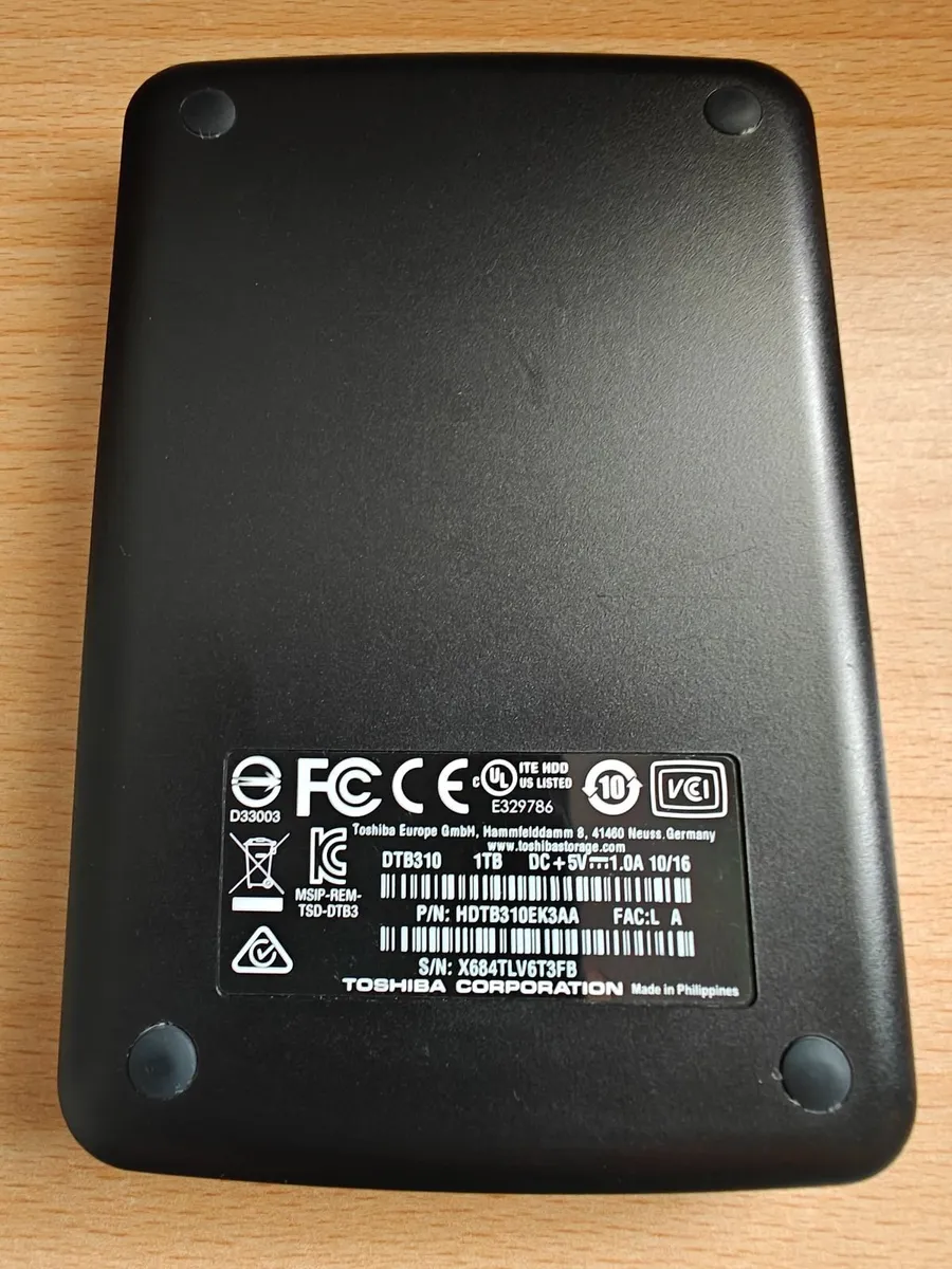 External Hard Drive Toshiba DTB310 1TB - Image 1