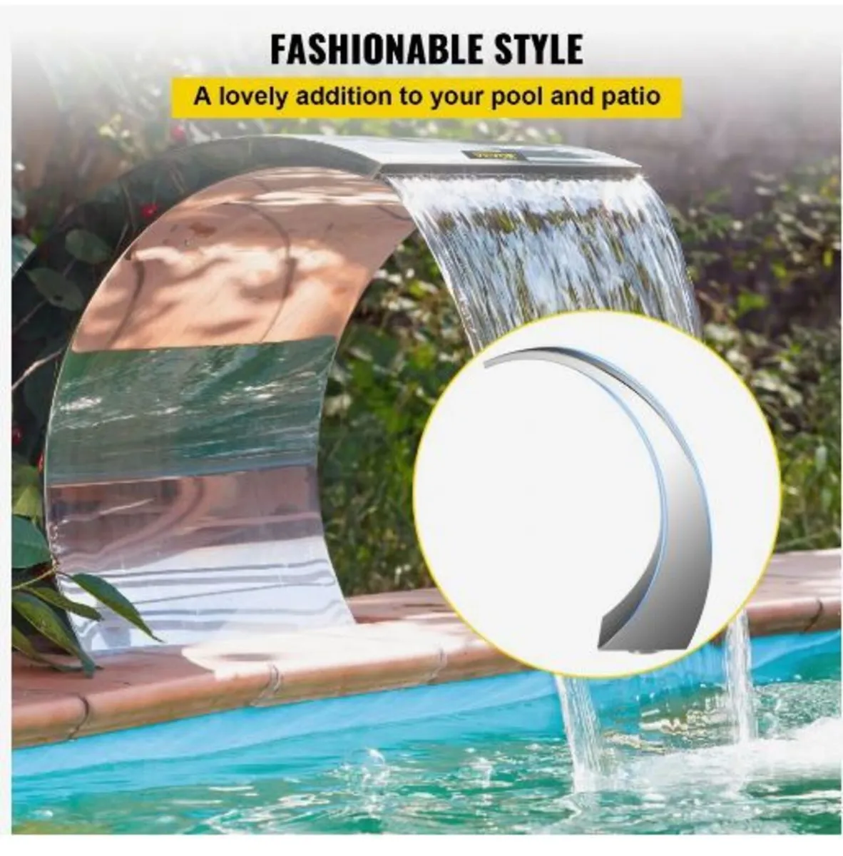 Stainless Steel Swimming Pool Fountain - Image 2