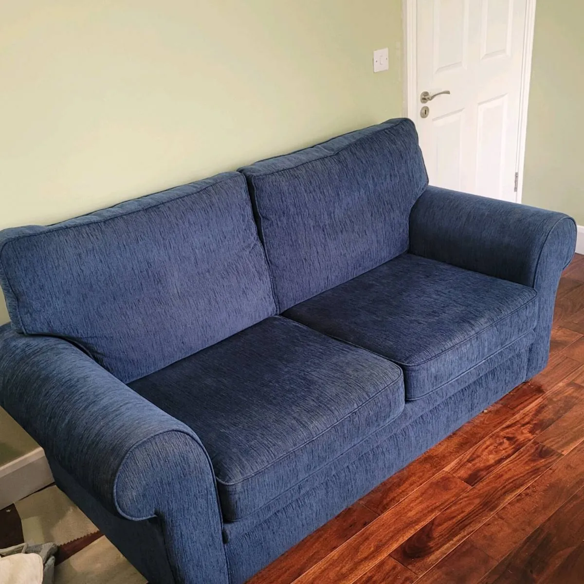 Blue Three Seater Couch - Image 1