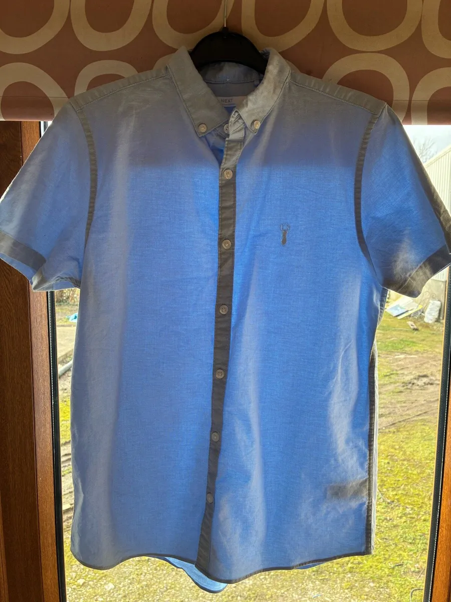 Boys Light Blue short sleeve shirt - Image 1