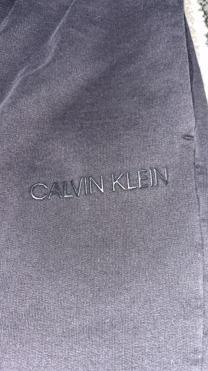 Calvin Klein Black Tracksuit Bottoms - Image 1